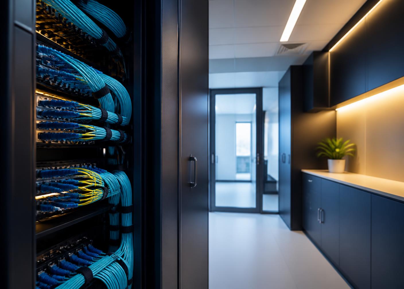 Modern office space with reliable connectivity